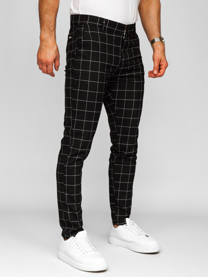 Men's Checkered Joggers Black Bolf 184160