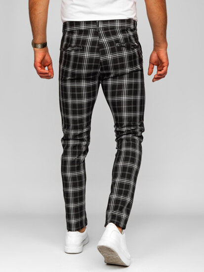 Men's Checkered Joggers Black Bolf 184167