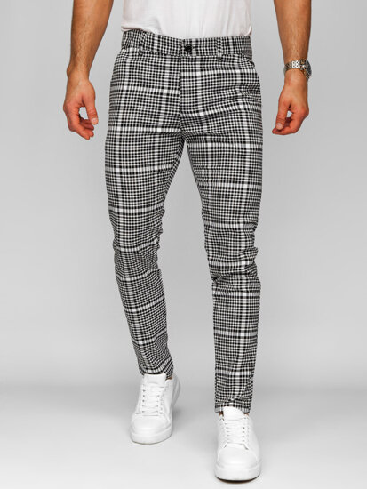 Men's Checkered Joggers Black Bolf 184175