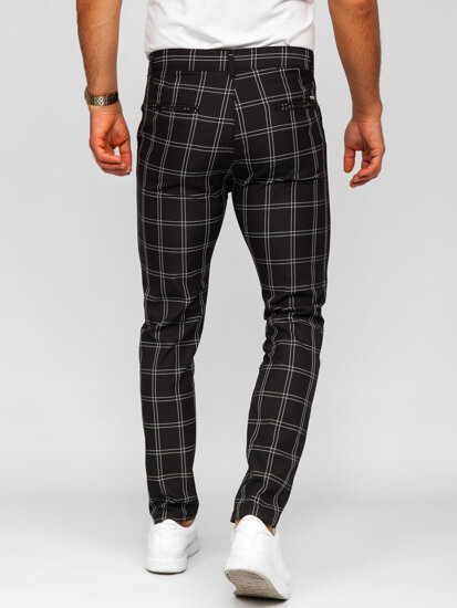 Men's Checkered Joggers Black Bolf 184188