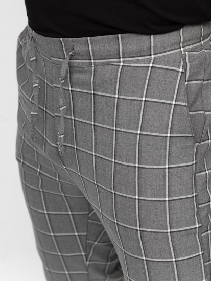 Men's Checkered Joggers Graphite Bolf 0064