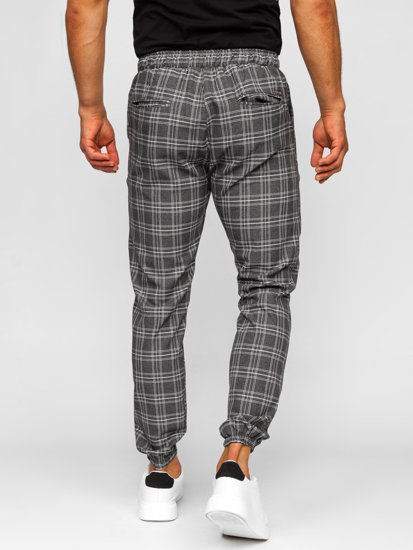 Men's Checkered Joggers Graphite Bolf 0067