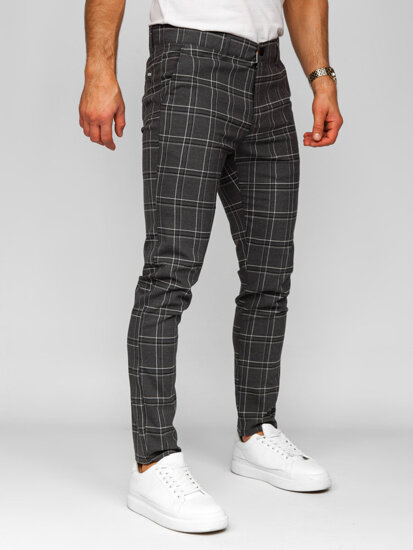 Men's Checkered Joggers Graphite Bolf 184168