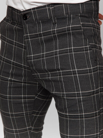 Men's Checkered Joggers Graphite Bolf 184168