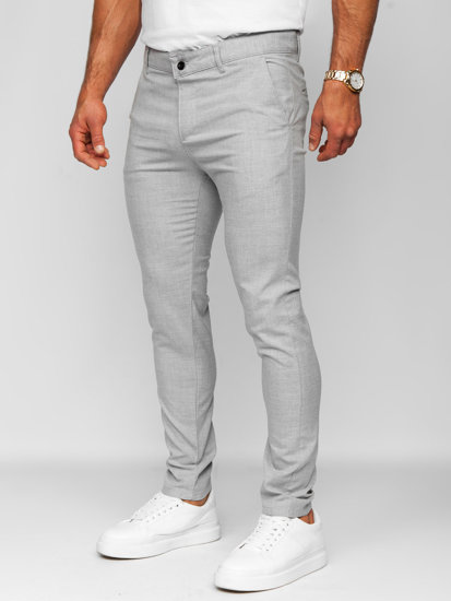 Men's Chino Pants Grey Bolf 0041