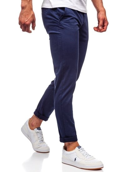 Men's Chino Pants Navy Blue Bolf 1146