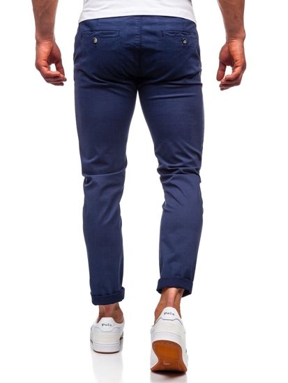 Men's Chino Pants Navy Blue Bolf 1146