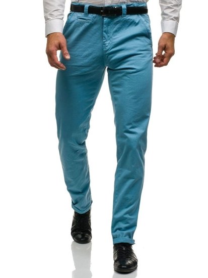 Men's Chino Trousers Sky Blue Bolf 6188