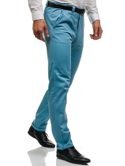 Men's Chino Trousers Sky Blue Bolf 6188