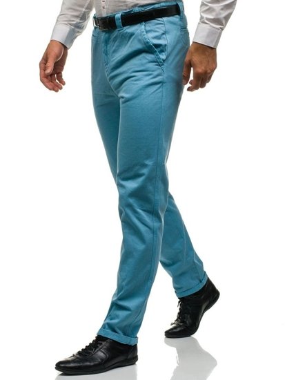 Men's Chino Trousers Sky Blue Bolf 6188