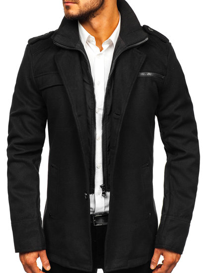 Men's Coat Black Bolf 8856D