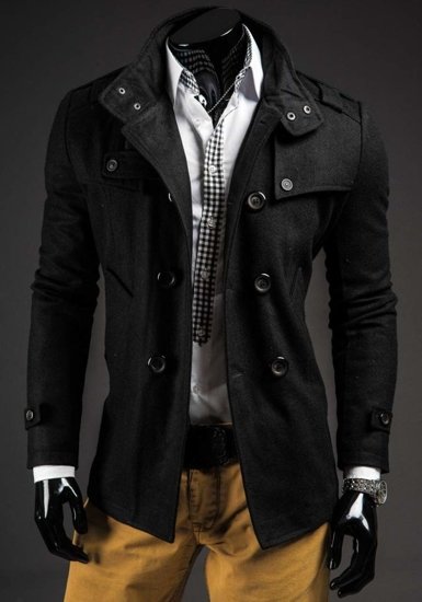 Men's Coat Black Bolf 8857B