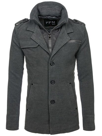 Men's Coat Grey Bolf 8856