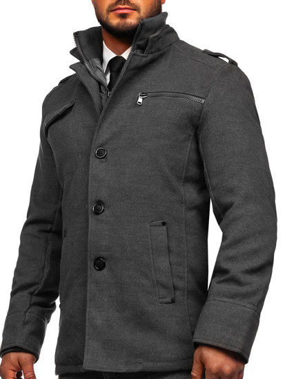 Men's Coat Grey Bolf 8856