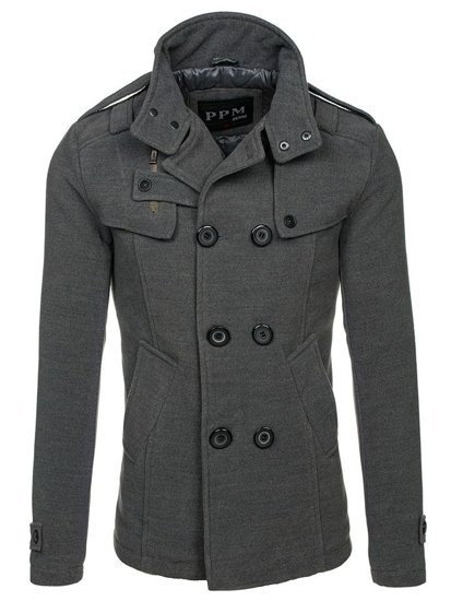 Men's Coat Grey Bolf 8857