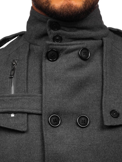 Men's Coat Grey Bolf 8857