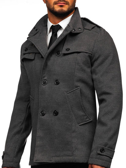 Men's Coat Grey Bolf 8857