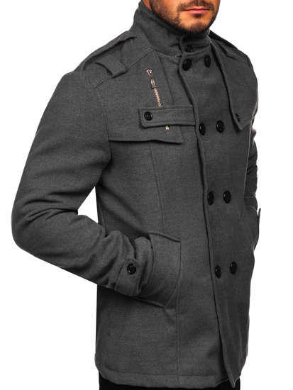 Men's Coat Grey Bolf 8857