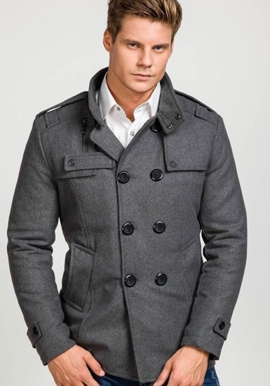 Men's Coat Grey Bolf 8857A