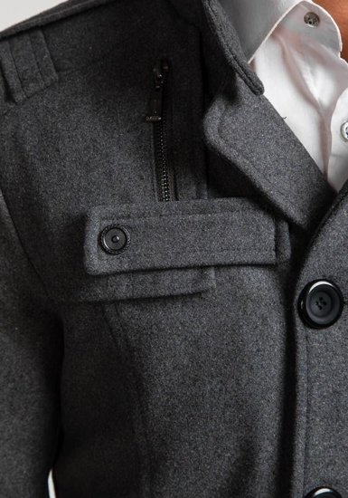 Men's Coat Grey Bolf 8857A