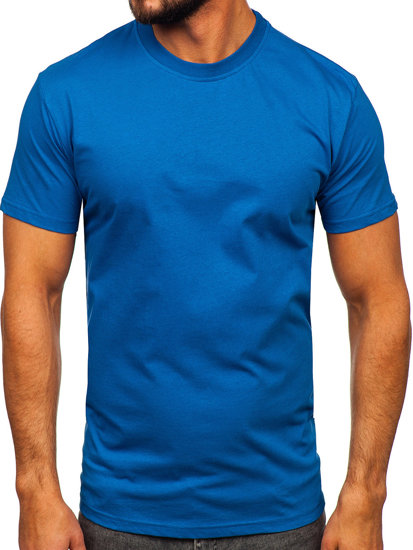 Men's Cotton Basic T-shirt Blue Bolf 192397