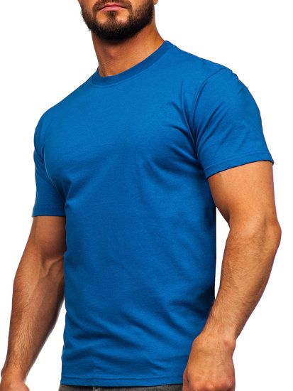 Men's Cotton Basic T-shirt Blue Bolf 192397