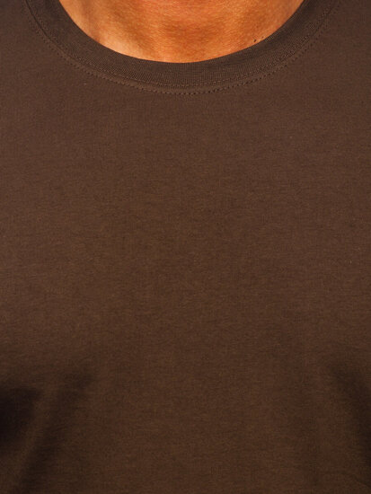 Men's Cotton Basic T-shirt Brown Bolf B459