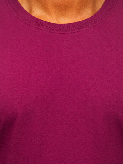 Men's Cotton Basic T-shirt Claret Bolf B459