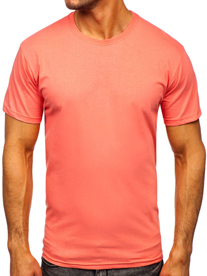 Men's Cotton Basic T-shirt Coral Bolf 192397