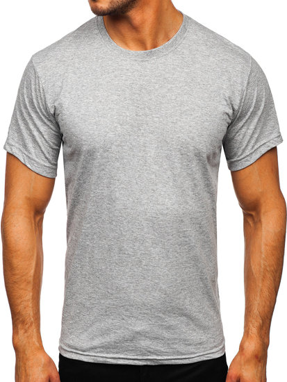 Men's Cotton Basic T-shirt Dark Grey Bolf 192397