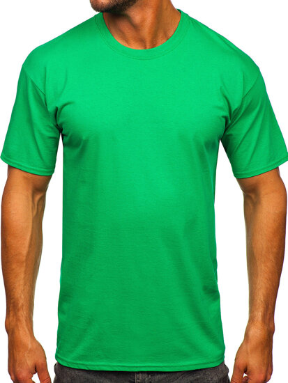 Men's Cotton Basic T-shirt Green Bolf B459