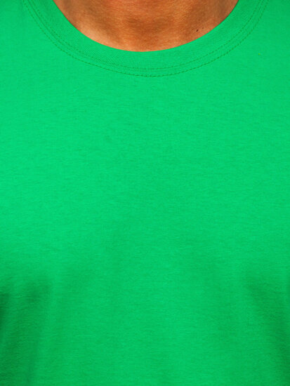 Men's Cotton Basic T-shirt Green Bolf B459