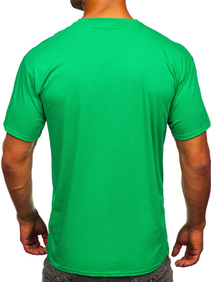 Men's Cotton Basic T-shirt Green Bolf B459