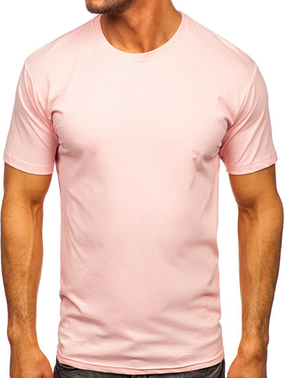 Men's Cotton Basic T-shirt Light Pink Bolf 192397