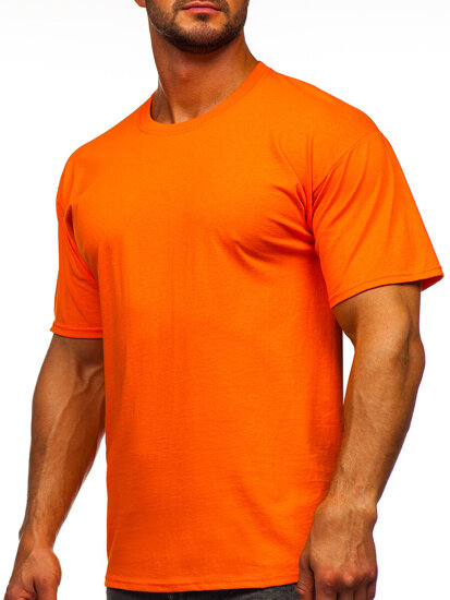 Men's Cotton Basic T-shirt Orange Bolf B459