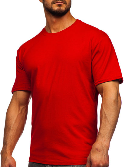 Men's Cotton Basic T-shirt Red Bolf 192397