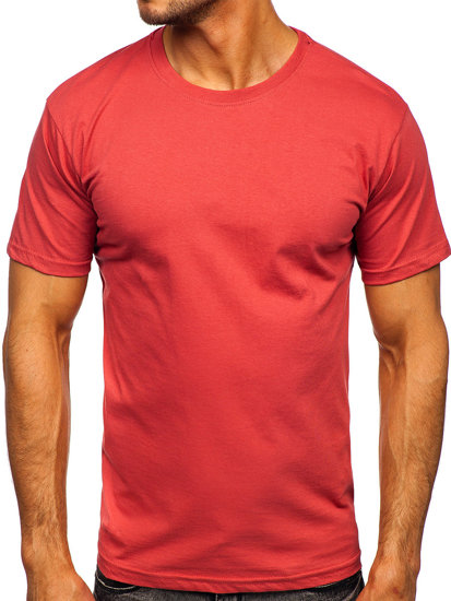 Men's Cotton Basic T-shirt Salmon Bolf 192397