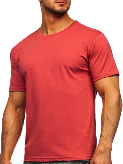 Men's Cotton Basic T-shirt Salmon Bolf 192397