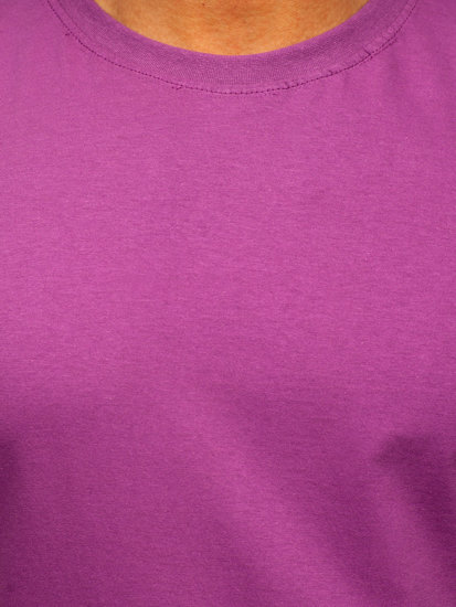 Men's Cotton Basic T-shirt Violet Bolf 192397