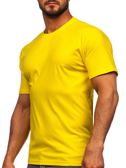 Men's Cotton Basic T-shirt Yellow Bolf 192397