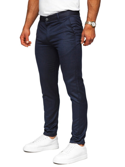 Men's Cotton Chinos Navy Blue Bolf 0030