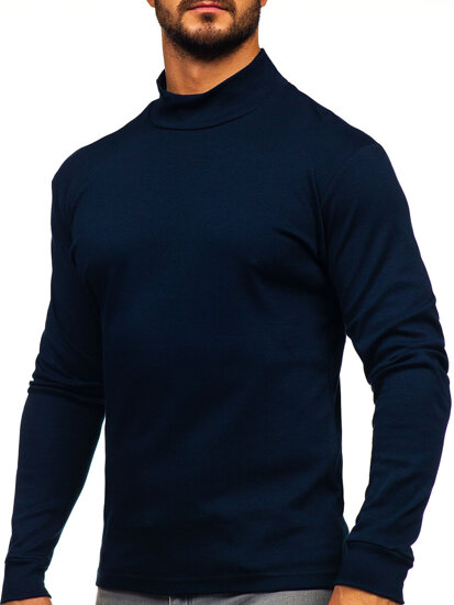 Men’s Cotton Polo Neck Sweater Inky Bolf 534