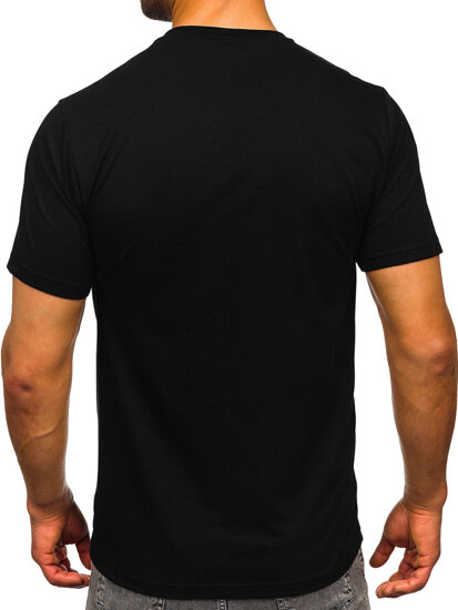 Men's Cotton Printed T-shirt Black Bolf 5040