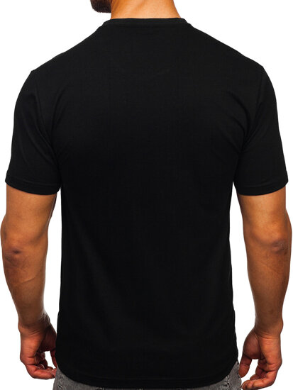 Men's Cotton Printed T-shirt Black Bolf 5041