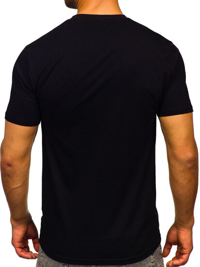 Men's Cotton Printed T-shirt Black Bolf 5052