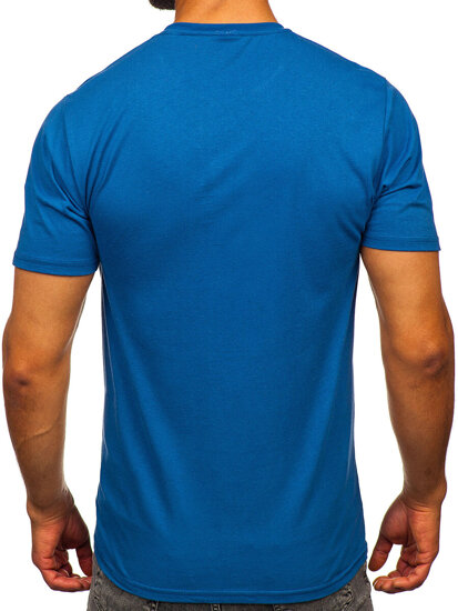 Men's Cotton Printed T-shirt Blue Bolf 5032