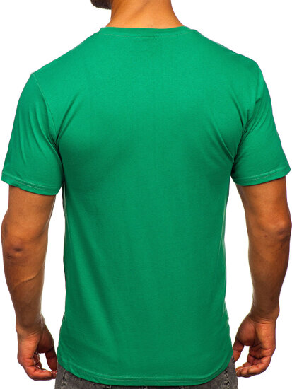 Men's Cotton Printed T-shirt Green Bolf 143000