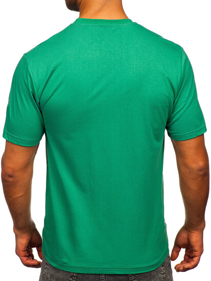 Men's Cotton Printed T-shirt Green Bolf 5035