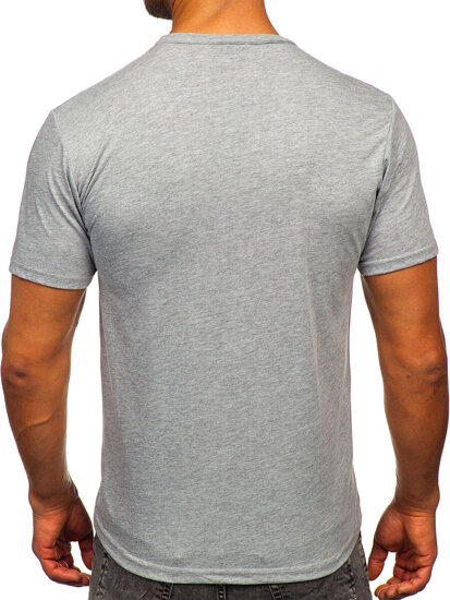 Men's Cotton Printed T-shirt Grey Bolf 143000