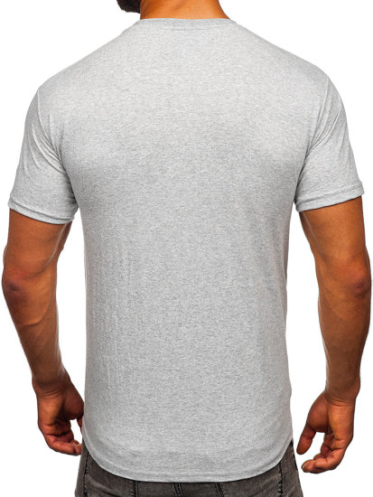 Men's Cotton Printed T-shirt Grey Bolf 14701